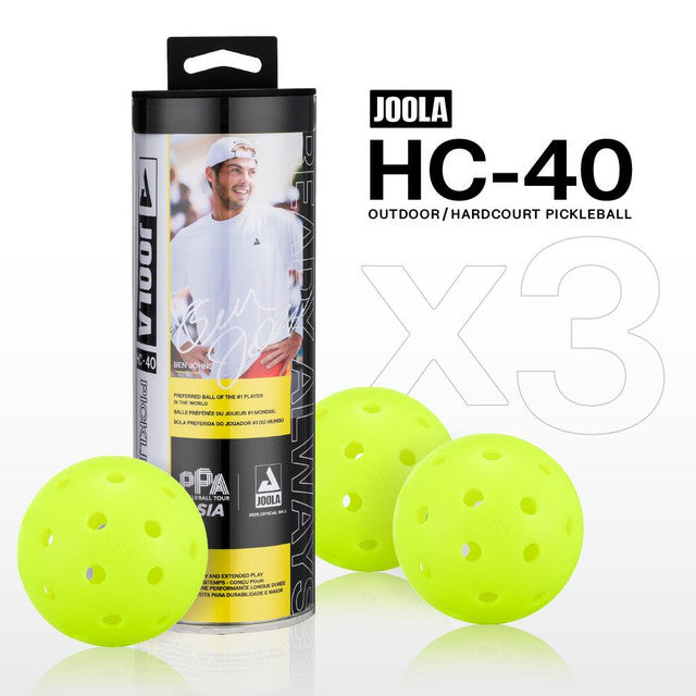 HC-40 Hardcourt Pickleball Balls with Storage Tube