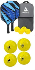 Ben Johns Pickleball Set - Made with Reinforced Fiberglass and Honeycomb Polypropylene - Includes 2 Paddles, 4 Balls, and  Pickleball Bag