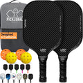 Basecamp fiberglass pickleball paddle duo set with balls and bag