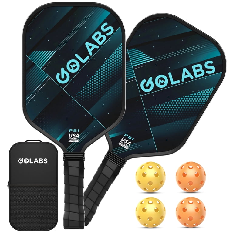 Trailhead honeycomb core pickleball paddle set with balls and carry bag