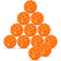 Trailmix 74mm outdoor pickleball 12-pack, orange 40-hole balls