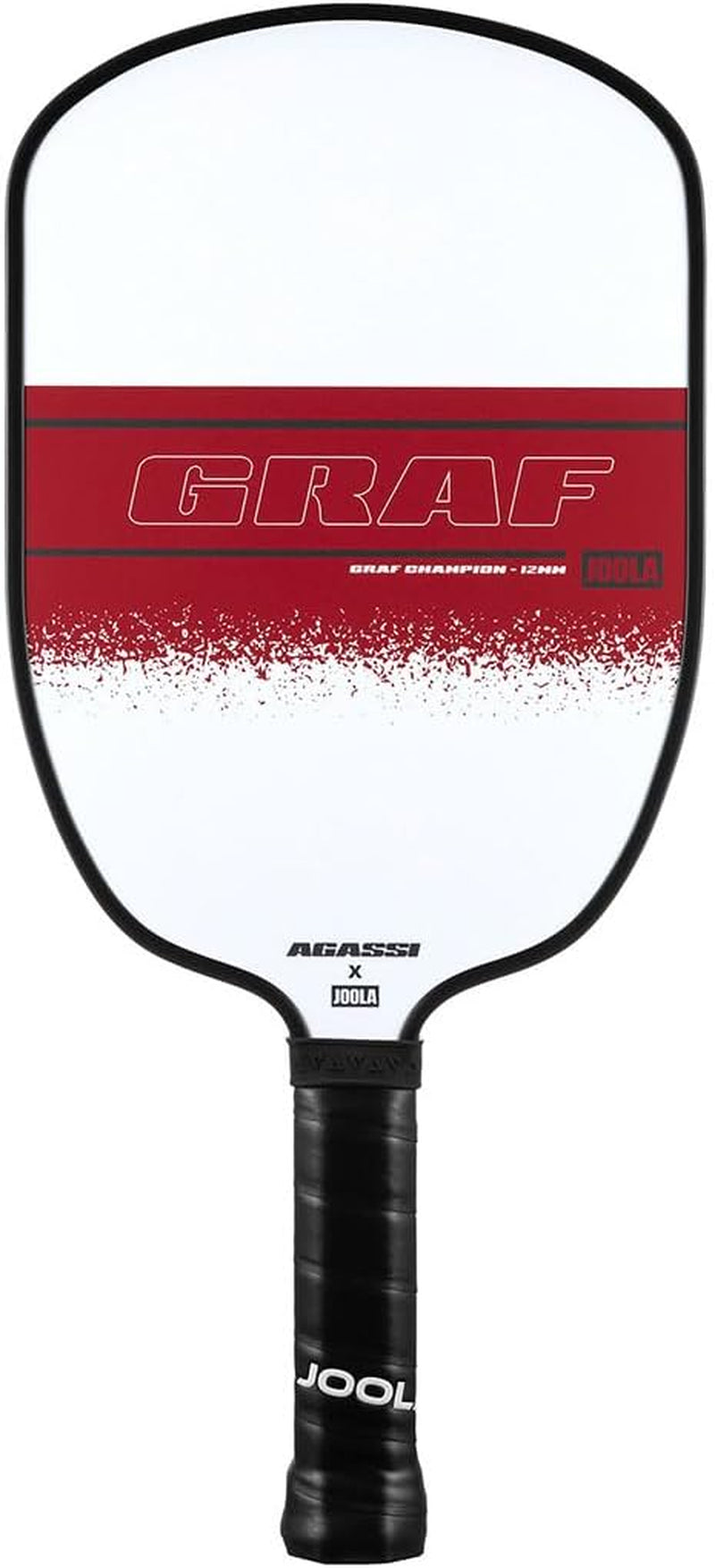 JOOLA Agassi/Graf Champion Set with Pickleball Paddles, Balls & Sling Bag - Sandblasted Pickleball Racket - Agassi Shape with Extended Sweet Spot - UPA-A Certified - USAP Approved - NFC Chip Enabled
