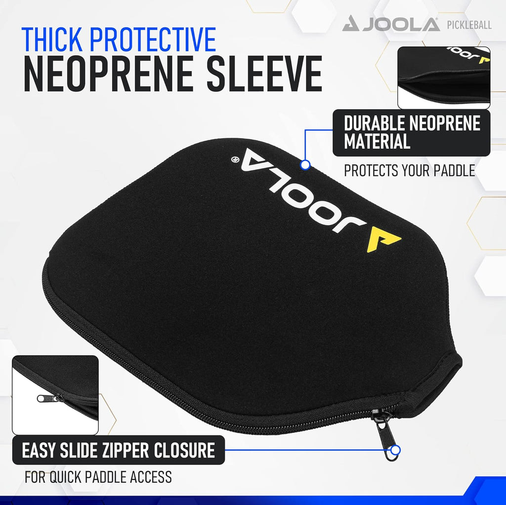 JOOLA Pickleball Paddle Cover - Neoprene Sleeve for JOOLA Paddles - Pickleball Accessory and Gift - Padded Foam Storage Case Protects Pickle Ball Rackets