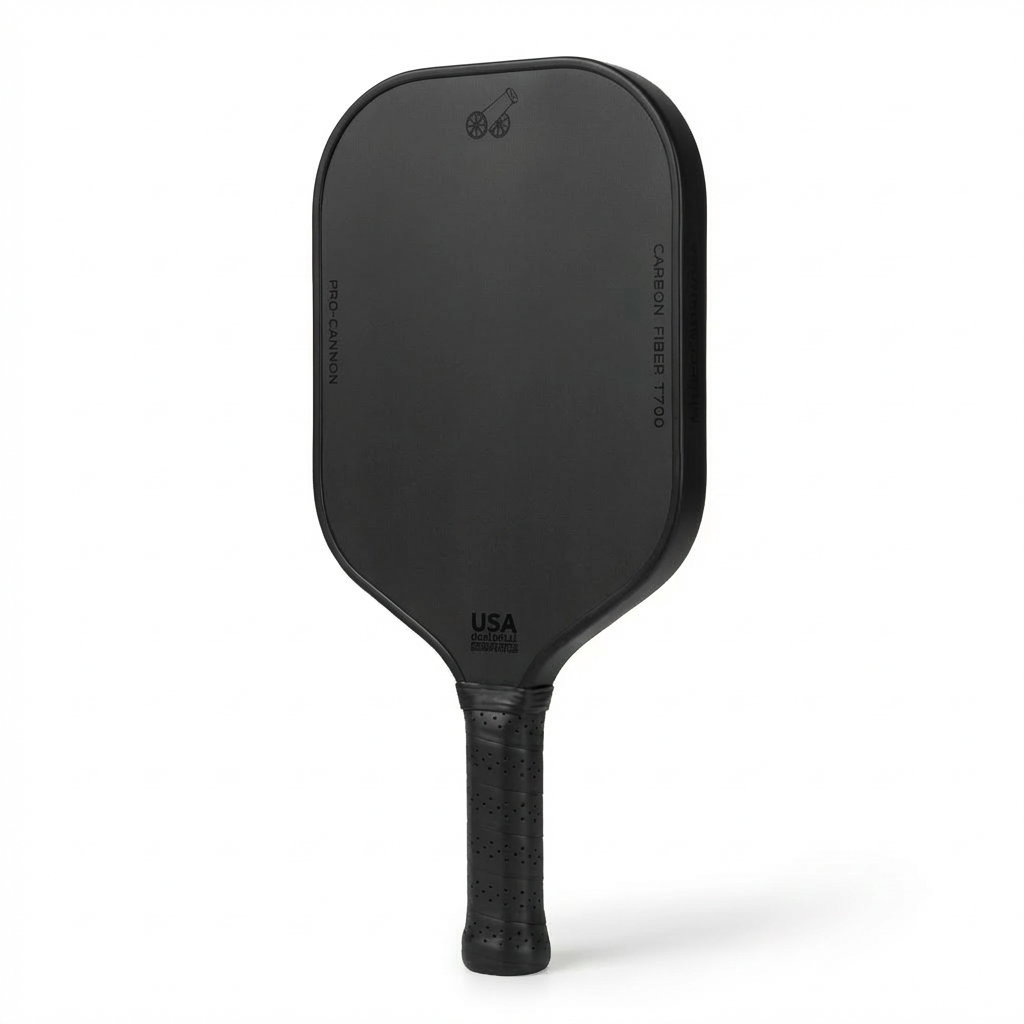 Crossfire reinforced grip carbon fiber pickleball paddle