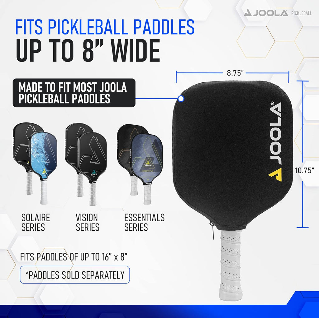 JOOLA Pickleball Paddle Cover - Neoprene Sleeve for JOOLA Paddles - Pickleball Accessory and Gift - Padded Foam Storage Case Protects Pickle Ball Rackets