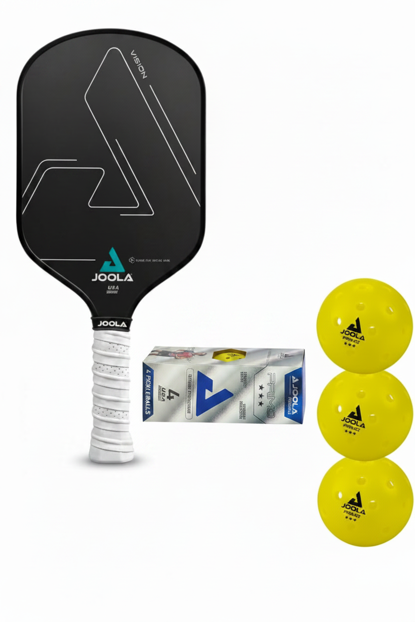 Vision Pickleball Paddle with Primo Pickleball Balls 4-Pack