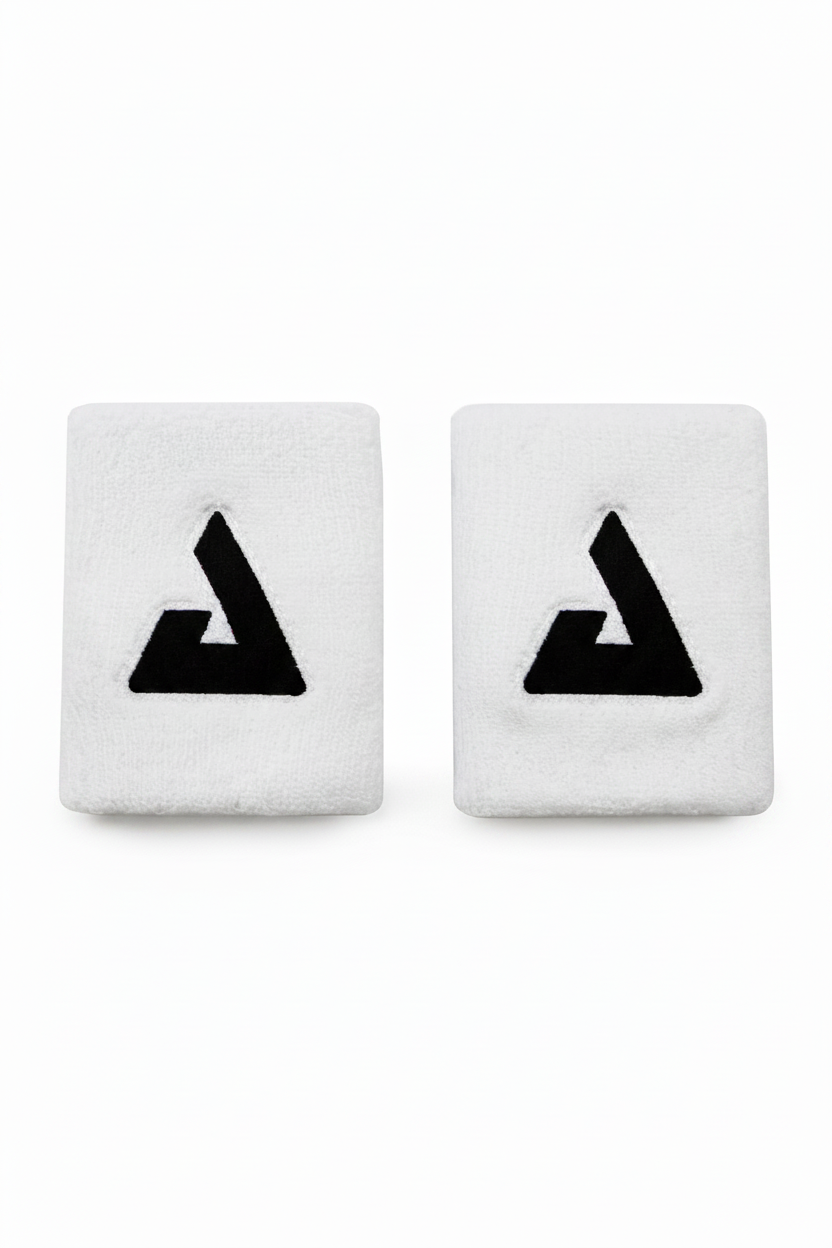 Trinity Wristband 2 Pack - White JOOLA Sweatbands